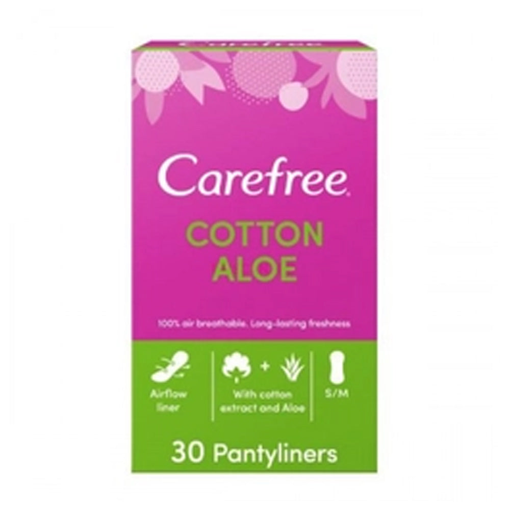 Carefree pads with aloe vera extract 30 pads