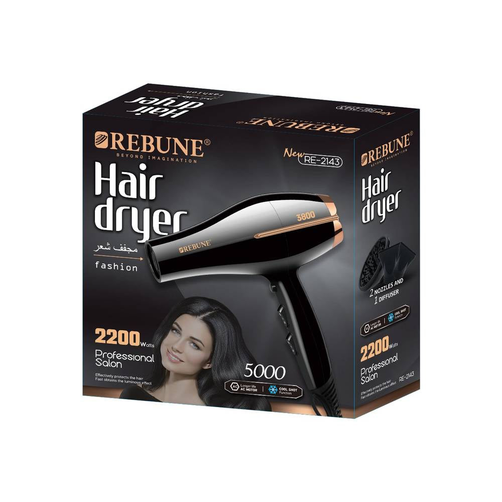 Rebune Hair Dryer 2200 W Model RE-2143