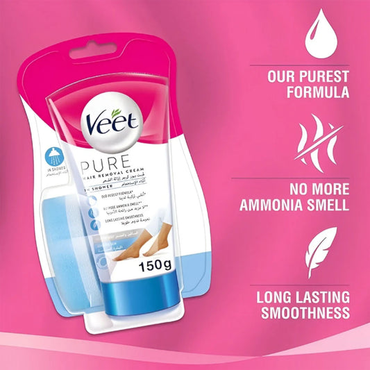 فيت كريم مزيل شعر ان شاور للبشرة الحساسة 150 مل |  صيدلية.كوم.