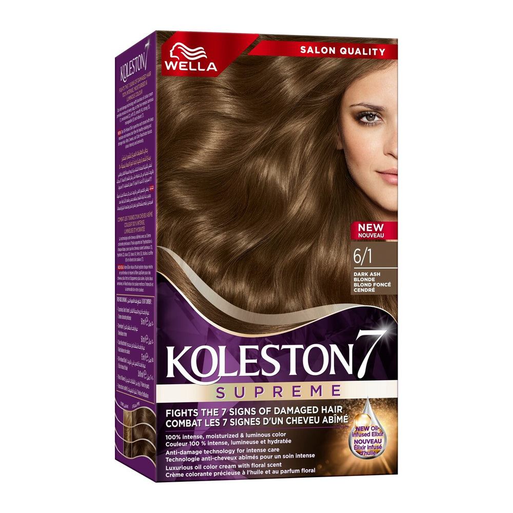 Koleston Hair Dye Dark Ash Blonde 6/1