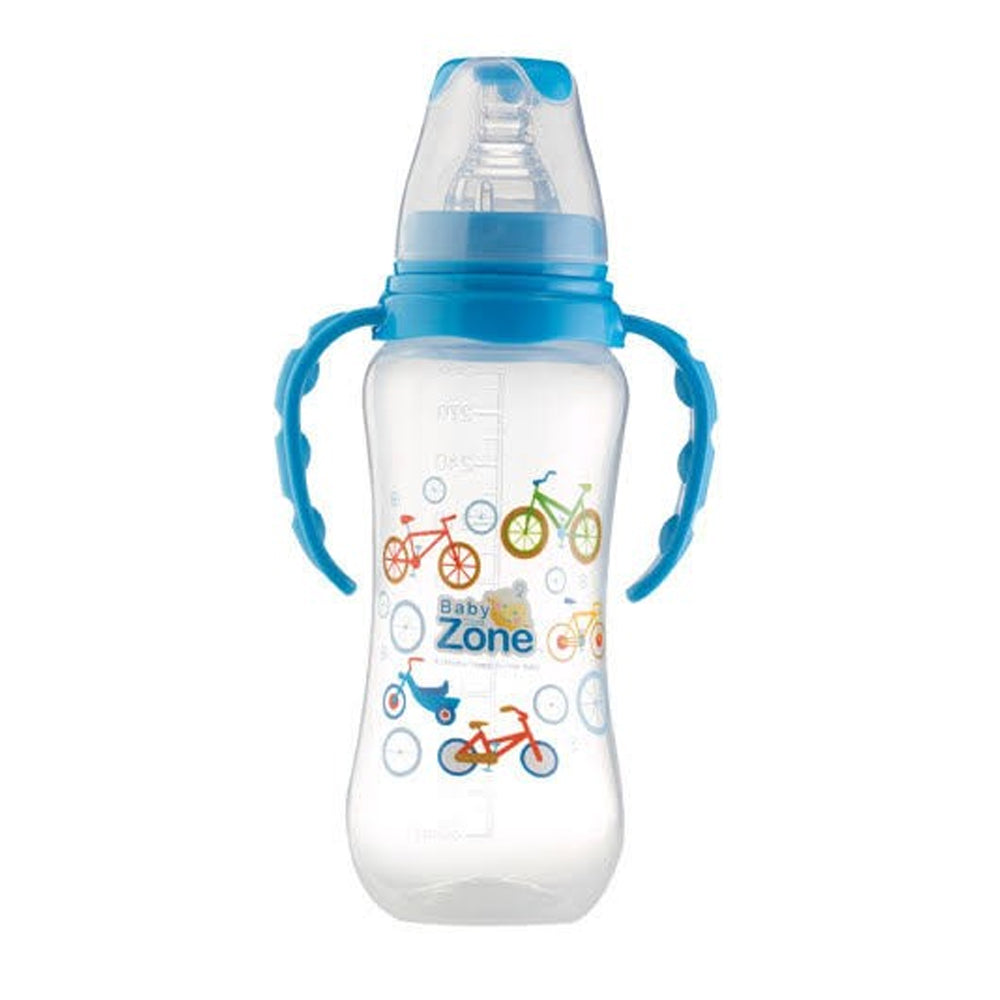 رضاعة بلاستيك بيدين 300 مل من بيبي كير زون |  صيدلية.كوم.