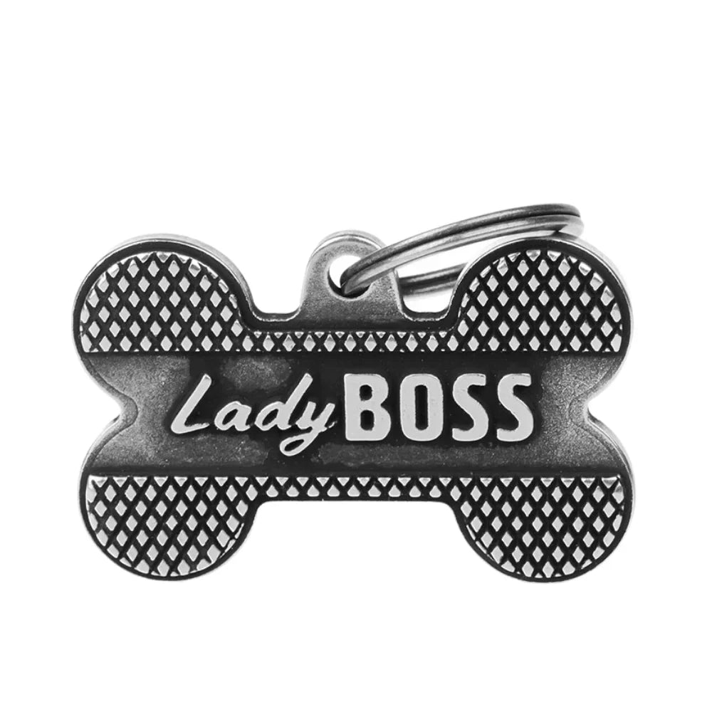 ماي فاميلي قلادة على شكل عظمة كبيرة برونز لايدي بوس فضي |  صيدلية.كوم.