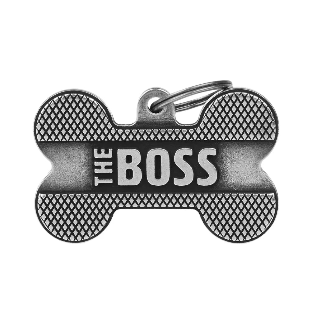 ماي فاميلي قلادة على شكل عظمة كبيرة برونز بوس فضي |  صيدلية.كوم.