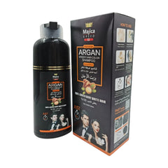 ماجيكا شامبو ارجان صبغة للشعر لون اسود 420 مل |  صيدلية.كوم.