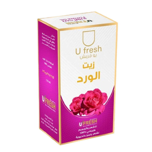 زيت الورد للشعر والجسم من يو فريش
