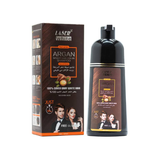 Laser White Hair Dye Shampoo With Argan Oil Black Brown 420 Ml