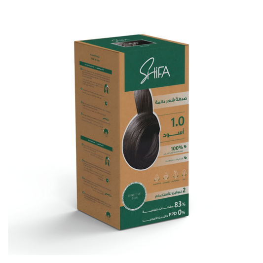 Shifa Permanent Hair Dye 1.0 Black 100 ml