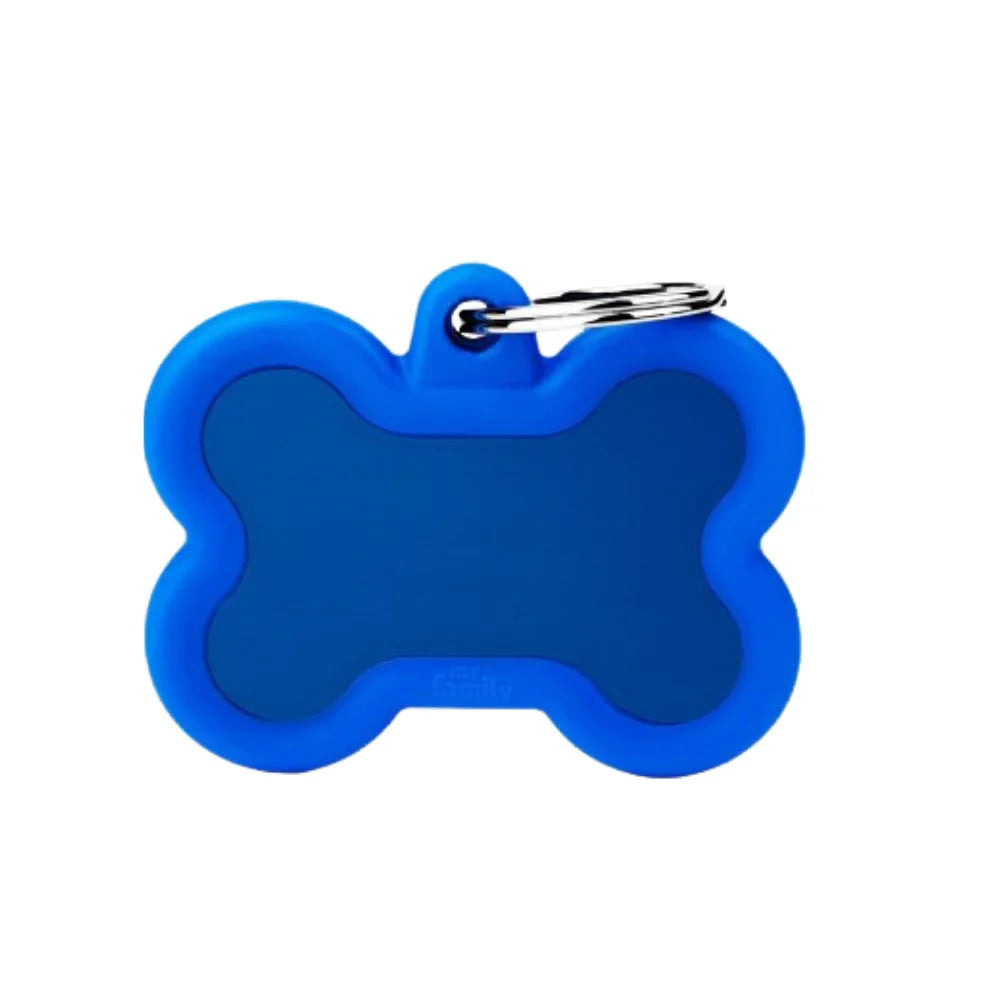 ماي فاميلي قلادة على شكل عظمة ازرق اطار جلد |  صيدلية.كوم.