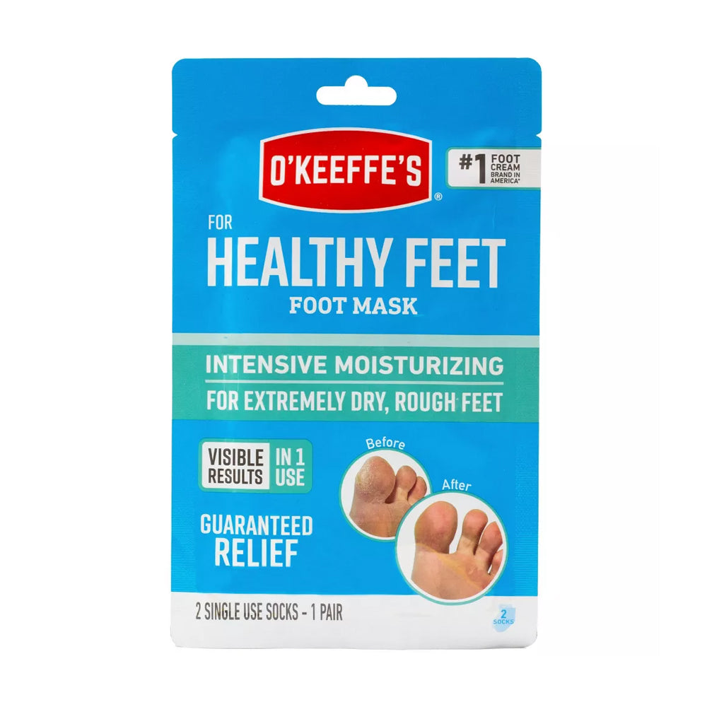 قناع الترطيب المكثف للأقدام الجافة والخشنة 2 قطعة من اوكيفز |  صيدلية.كوم.