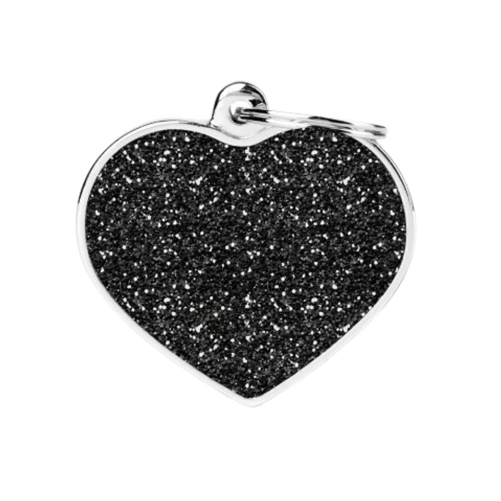 ماي فاميلي قلادة أسود لامع للقلب الكبير |  صيدلية.كوم.