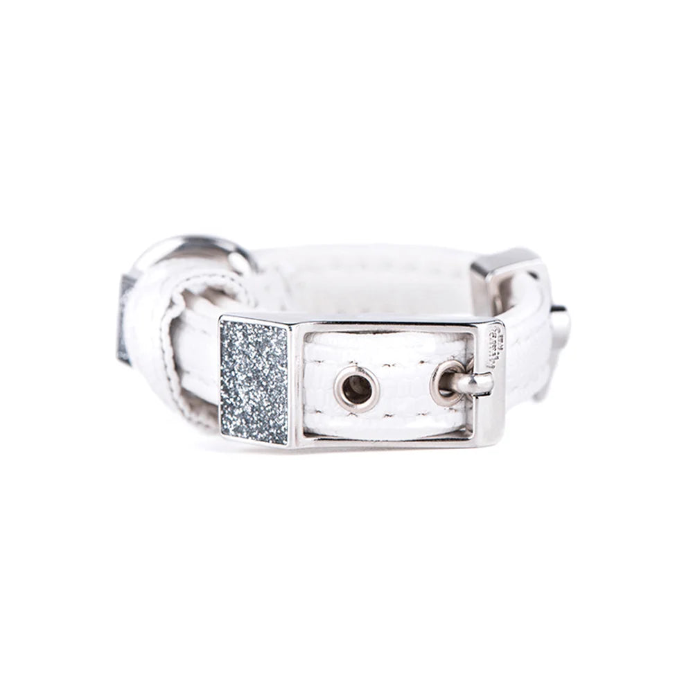 ماي فاميلي سانت تروبيز طوق للكلاب جلد لون ابيض حجم صغير |  صيدلية.كوم.