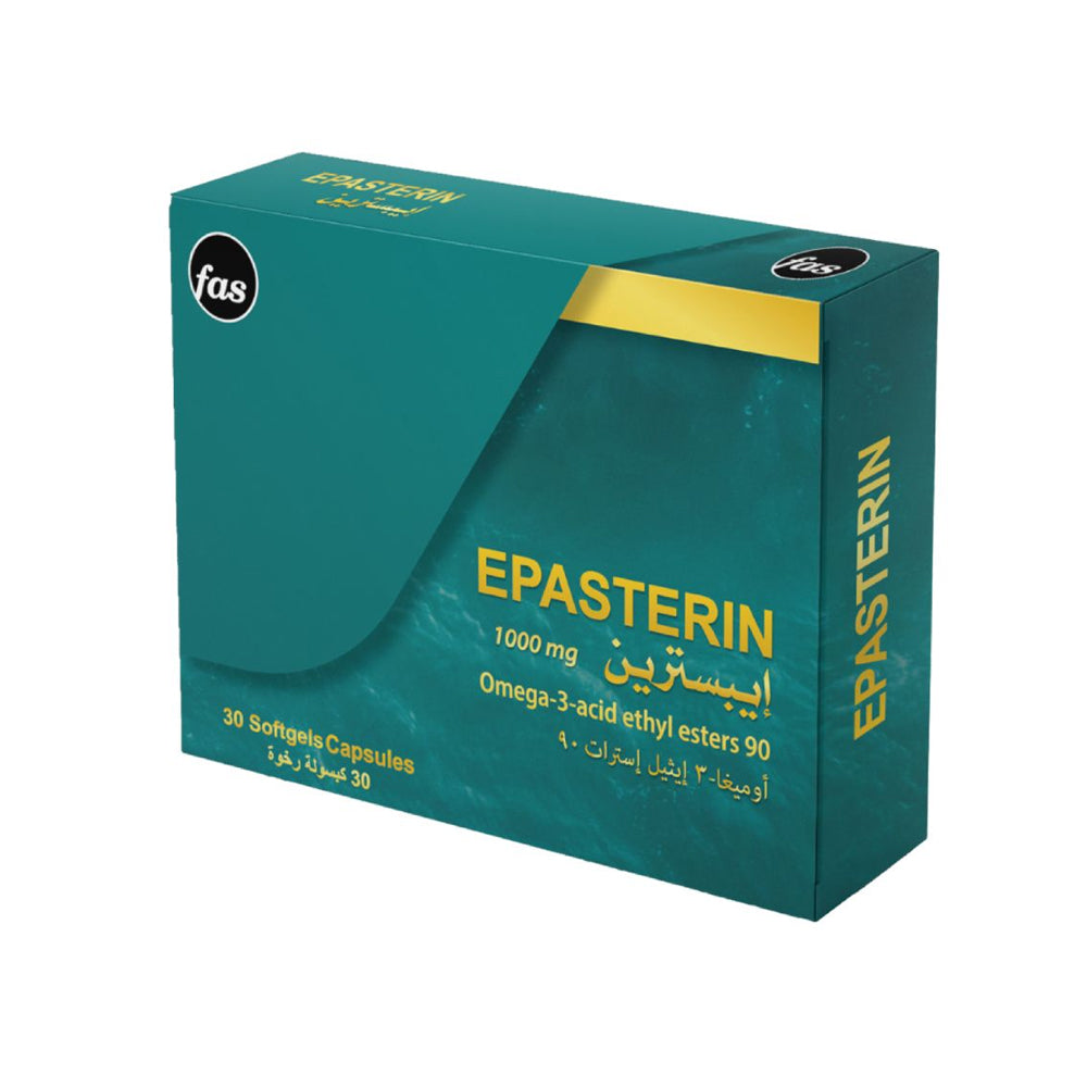 Fas Epasterin Omega 3 Acid 1000 Mg Softgel 30 Capsules