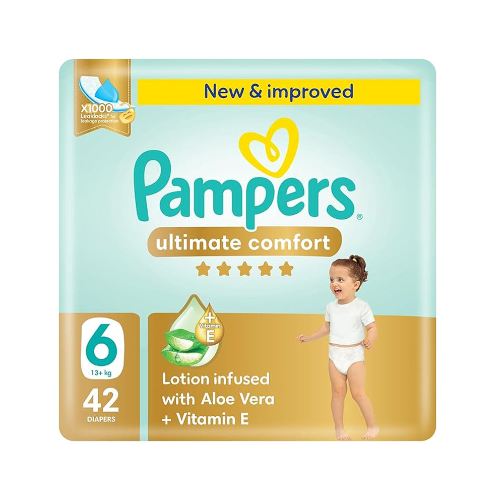 بامبرز حفاضات عناية مميزة مقاس 6 13+ كيلو 42 حفاضة