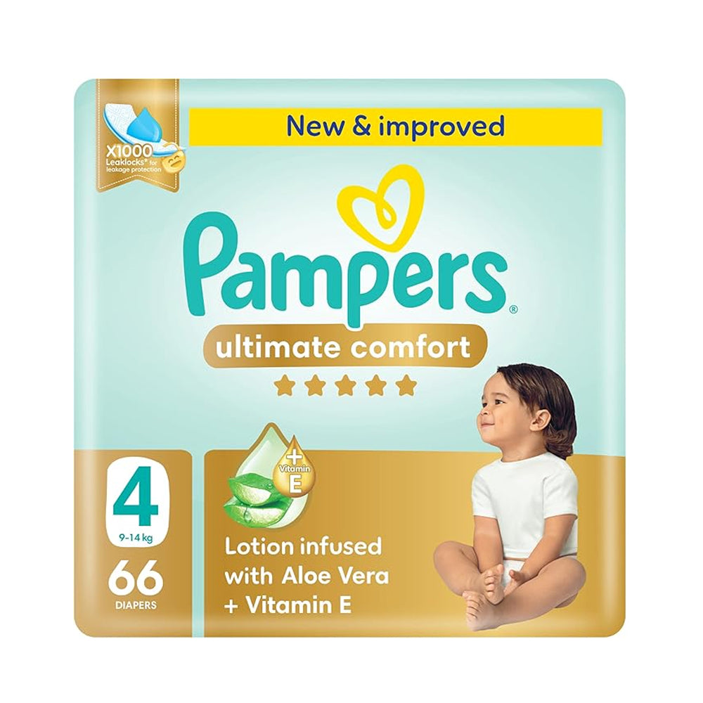 Pampers Premium Care Diapers, Size 4, 14-9 kg, 66 Diapers