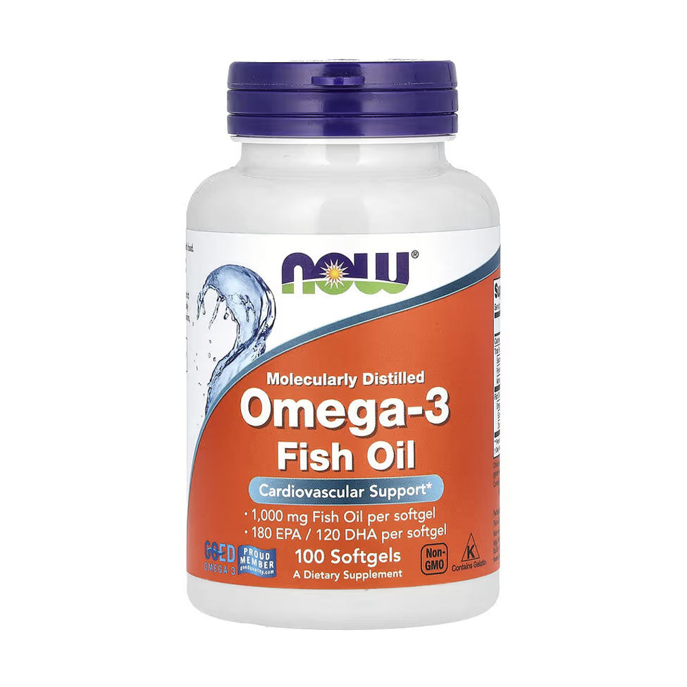 Now Foods Omega-3 Fish Oil - 100 Capsules