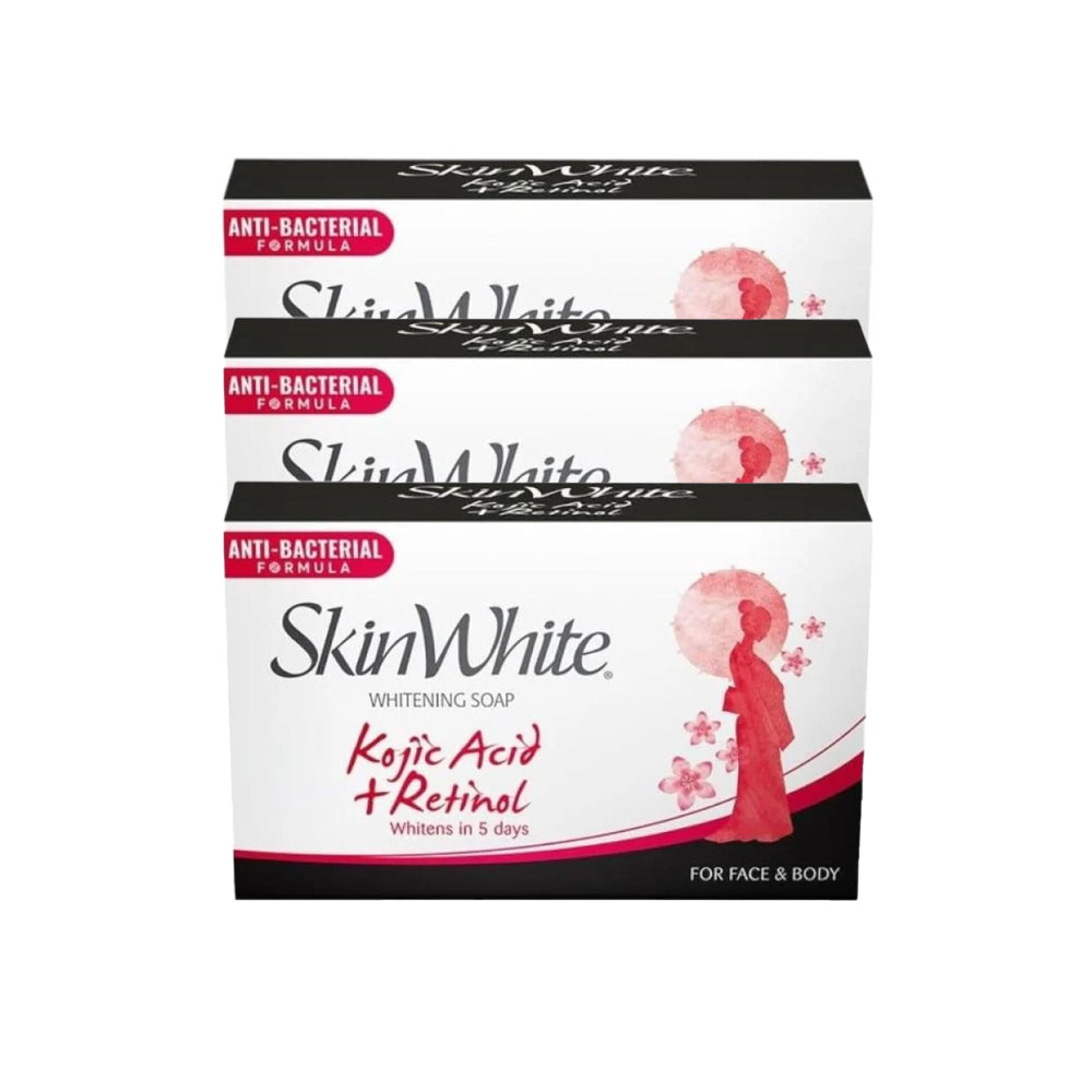 صابون تفتيح بحمض الكوجيك والريتينول من سكن وايت 90 جم |  صيدلية.كوم.