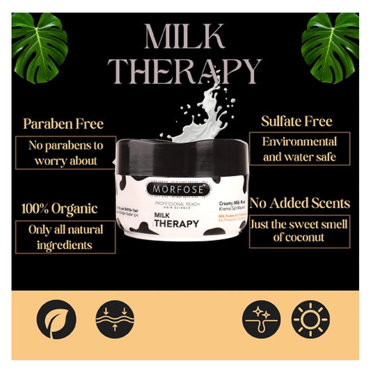 ماسك كريمي معالج للشعر بخلاصة الحليب 500 مل من مورفوس |  صيدلية.كوم.