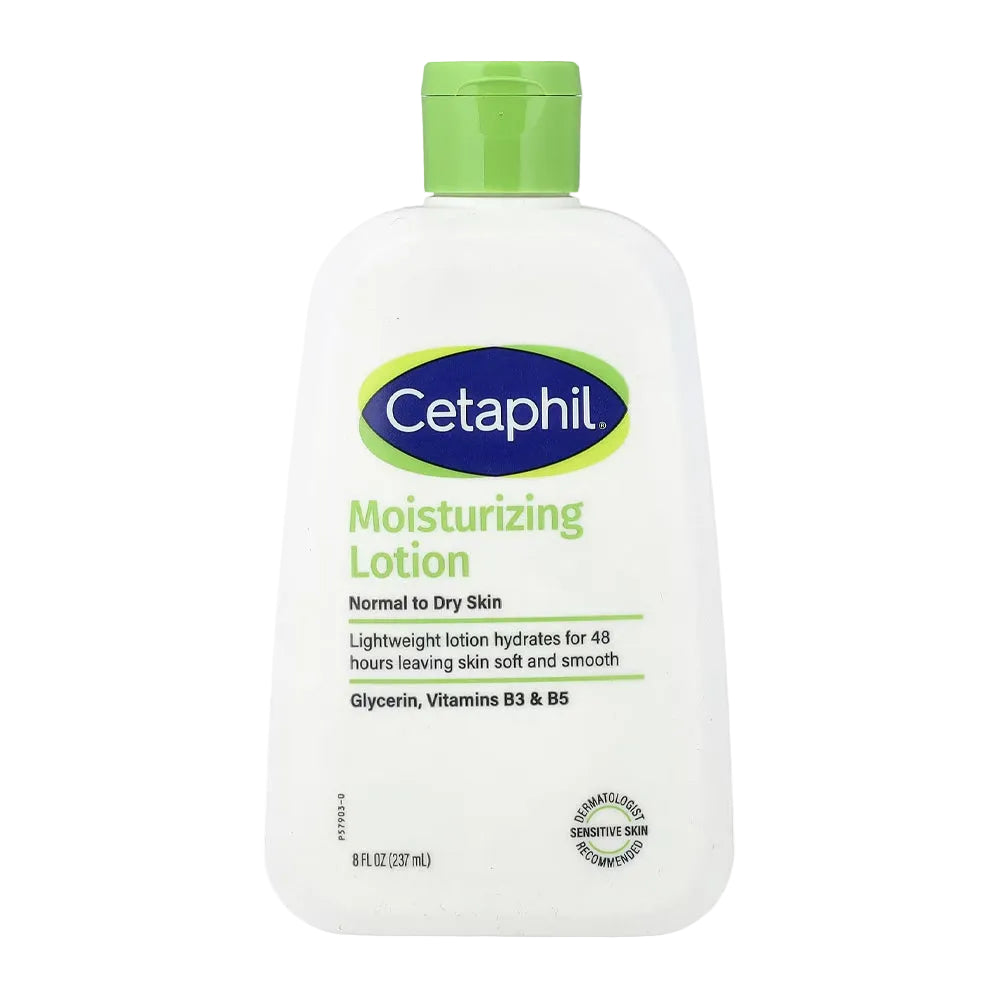 Cetaphil Moisturizing Lotion for Dry to Normal Sensitive Skin with Avocado Oil and Essential Vitamins 237 ml