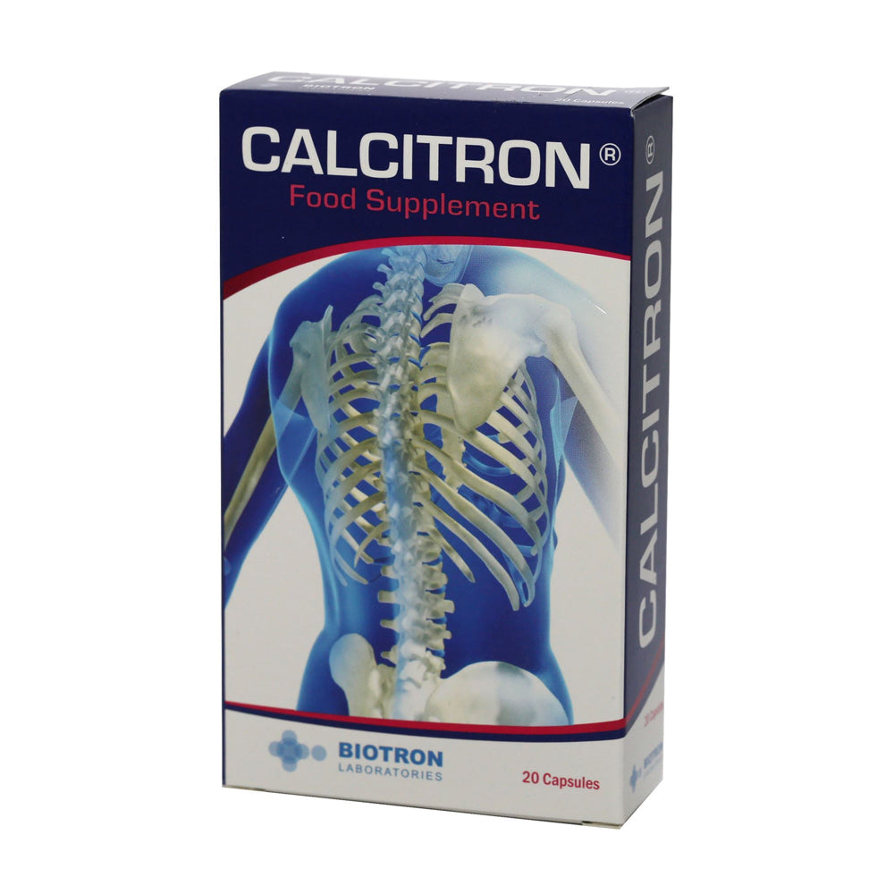 كالسيترون مكمل كالسيوم للحفاظ على صحة العظام 20 كبسولة |  صيدلية.كوم.