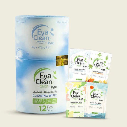 وايبس مناديل مبللة طبيعية 100% عدد 12 منديل من أيا كلين