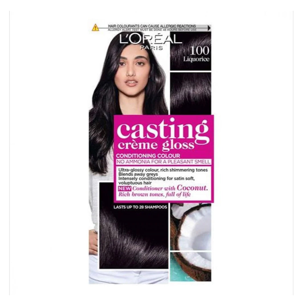 L'oreal casting black licorice hair color 100