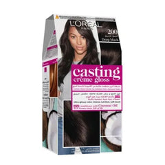 L'oreal casting hair color dark black 200