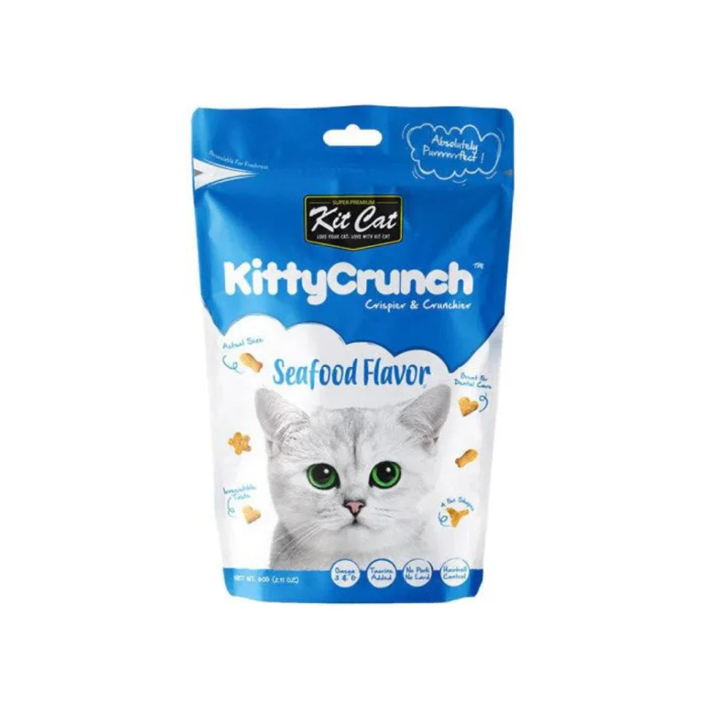 كت كات كيتي كرنش اظرف مكافآت بنكهة المأكولات البحرية 60غ |  صيدلية.كوم.