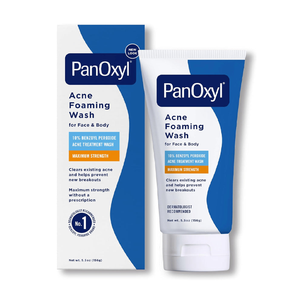 Panoxyl Acne Foaming Wash Maximum Strength with Benzoyl Peroxide 10% -156g