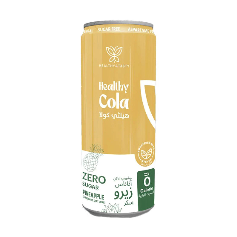 هيلثي كولا بنكهة الأناناس زيرو سكر 250 مل |  صيدلية.كوم.