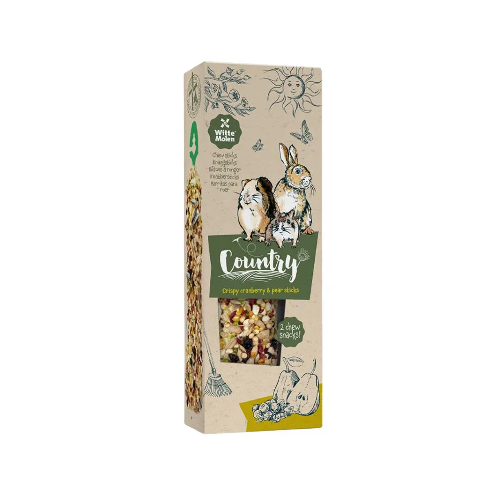 ويت مولين كونتري وجبة خفيفة من اعواد نبتة البيلسان و التفاح للحيوانات الصغيرة 110 غ |  صيدلية.كوم.