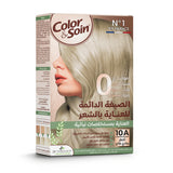 10A Color &amp; Soil Hair Dye Kit Without Ammonia, 135 ml, Ash Blonde