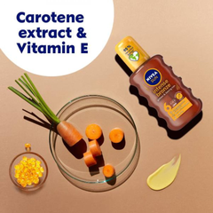 Nivea Carotene Sun Oil Spray Golden and Lasting Tan 6 Low 200 ml