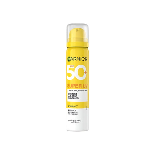 بخاخ واقي شمس سوبر يو في SPF50+ غير مرئي مع فيتامين سي من غارنييه 75 مل