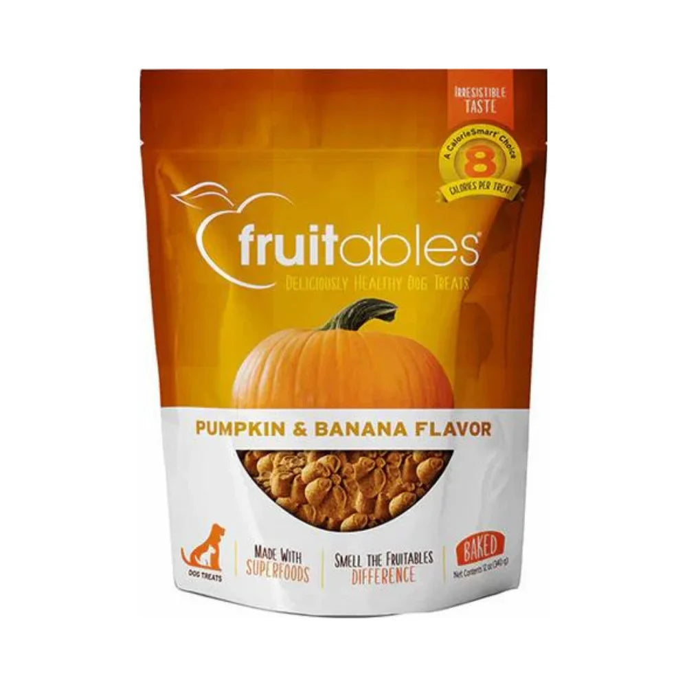 فروتابلز كرانشي مكافآت باليقطين والموز للكلاب 340 غ |  صيدلية.كوم.