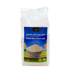 دقيق القمح الكامل العضوي من أورجانيك لاند 1 كجم |  صيدلية.كوم.