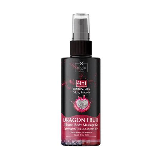X-Night Delight Massage Gel 4×1 Silicone Dragon Fruit 120ml