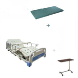 4 Motion Electric Medical Bed With Mattress, Dining Table and Fixed Table