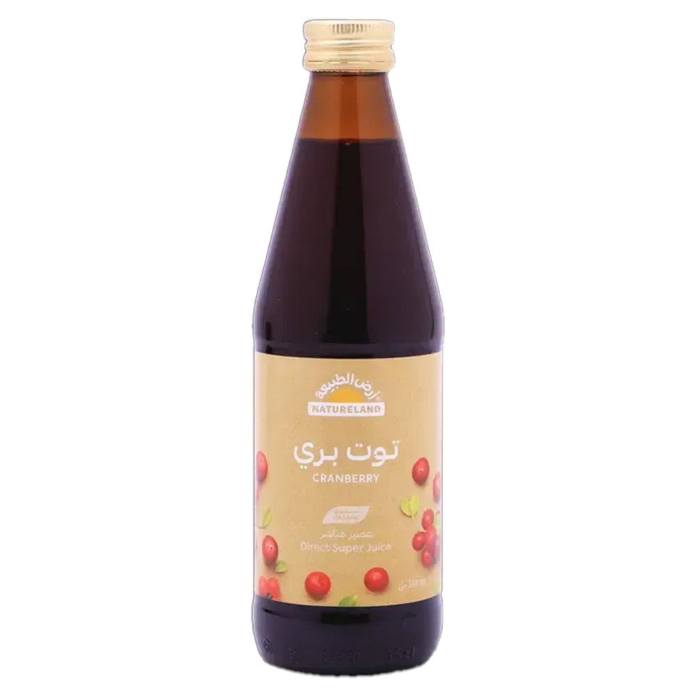 الغذاء العضوي أرض الطبيعة عصير الكرانبيري 330 مل