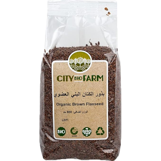 City Bio Farm Organic Brown Flax Seeds 500g