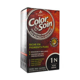 1N Color &amp; Soil hair dye kit without ammonia, 135 ml, ebony black