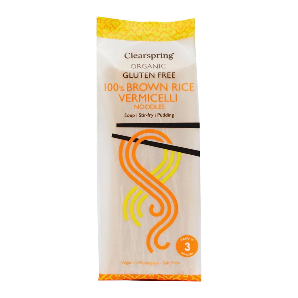 نودلز الأرز البني العضوي من كلير سبرينج 180 جم |  صيدلية.كوم.