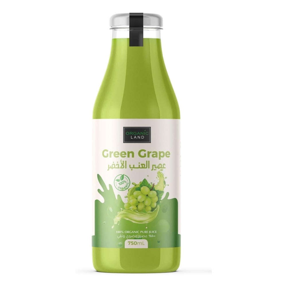 عصير عنب أخضر من اورجانيك لاند 750 مل |  صيدلية.كوم.