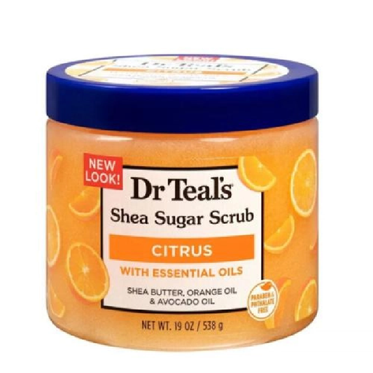 Dr.Teals Body Scrub With Sugar, Shea Butter, Citrus, And Vitamin C 538 Gm