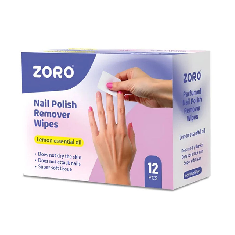 ZORO Nail Polish Remover Wipes 12 Wipes