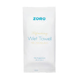 زورو منشفة منعشة مبللة خالية من العطور 25 × 25 سم - 10 قطعة