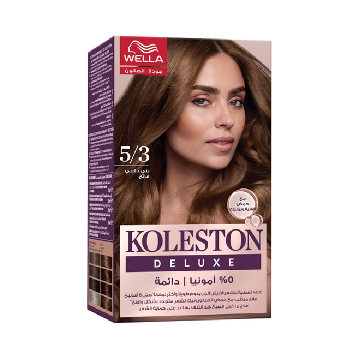 كوليستون صبغة شعر كيت بني ذهبي فاتح 0% امونيا ديلوكس 5/3