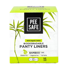 Pee Safe 100% Organic Cotton and Bamboo Antibacterial Daily Wipes 15 Wipes