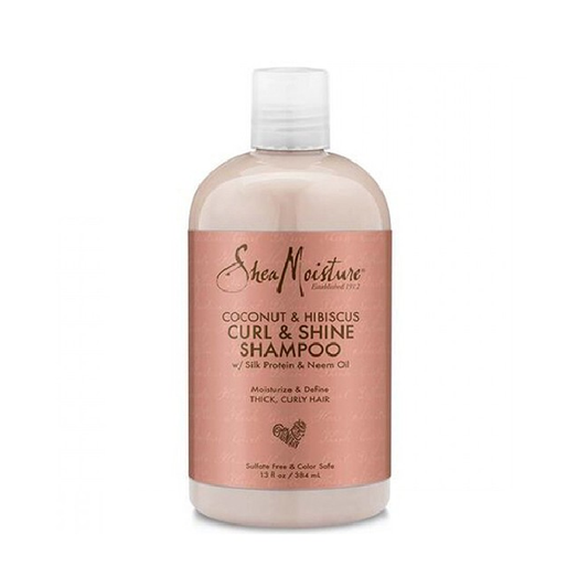 Shea Moisture Hibiscus and Coconut Hair Shampoo for Curling and Shine 384 ml