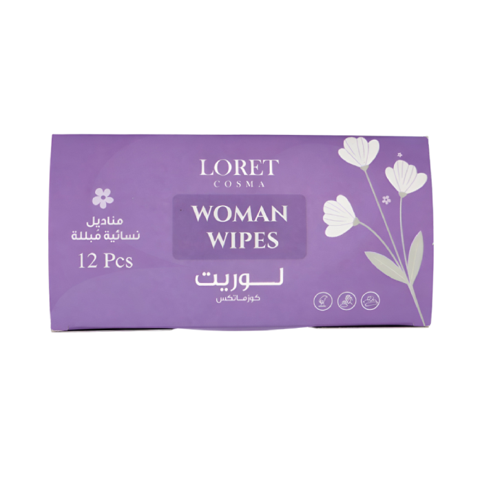 Loret Feminine Wipes 12 Wipes