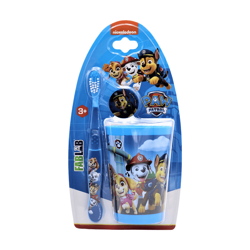 فرشاة أسنان ناعمة مع غطاء وكوب باو باترول من نيكلودين |  صيدلية.كوم.